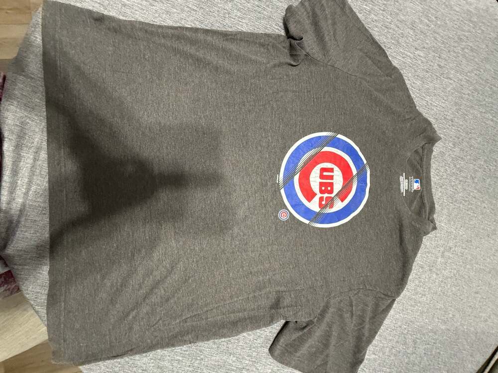 MLB Chicago Cubs Men's Gray Graphic T-Shirt XL